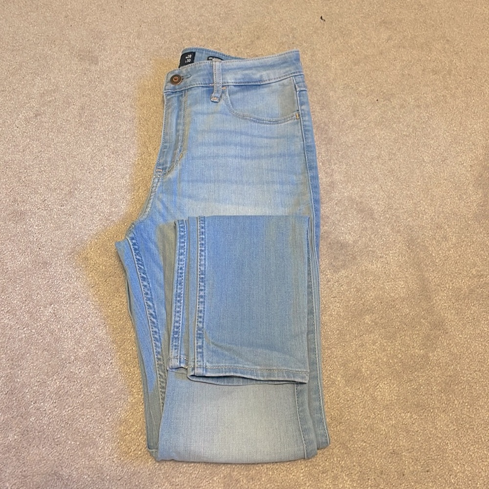 High waisted skinny jeans